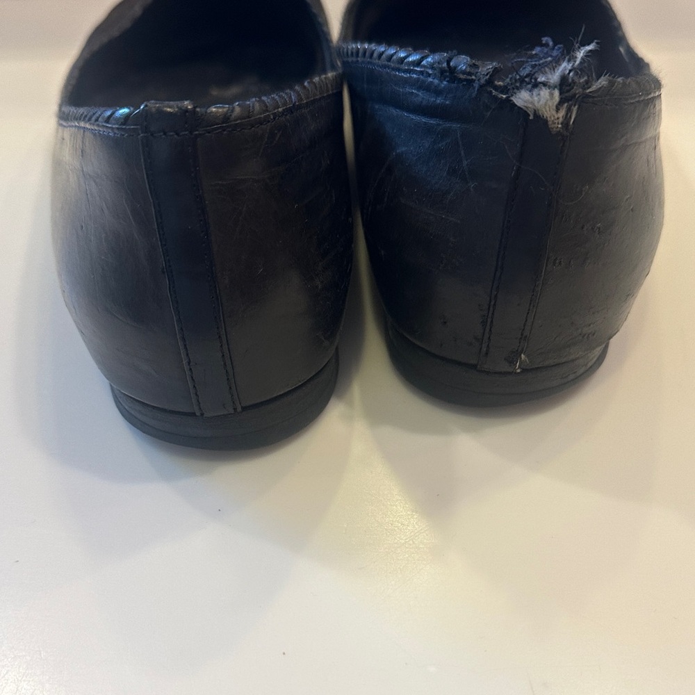 Chanel Black Leather Flats with Logo Detail - Picture 3 of 4